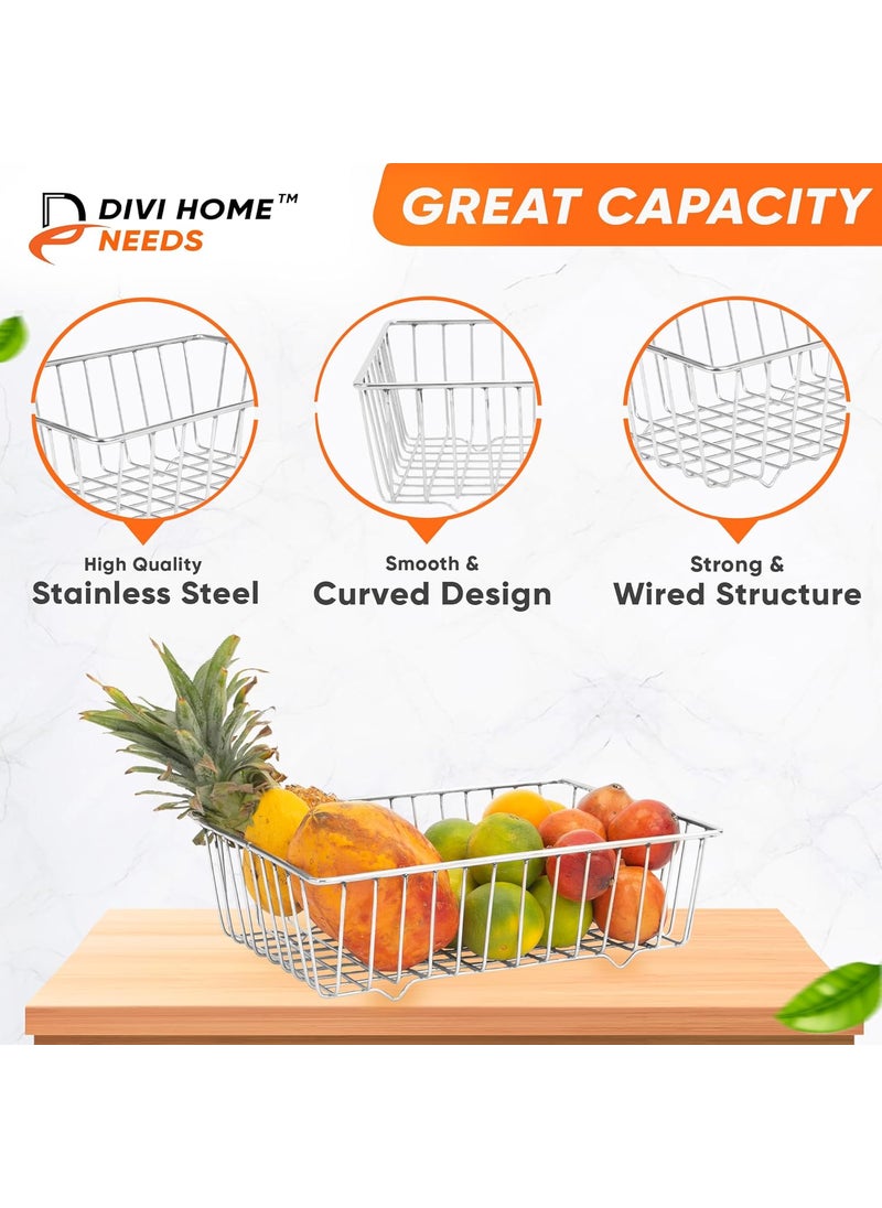DIVI HOME DIVI HOME Dish Drainer Platform BasketDish Drainer for Kitchen Stainless Steel Silver Size Big  - Image 4