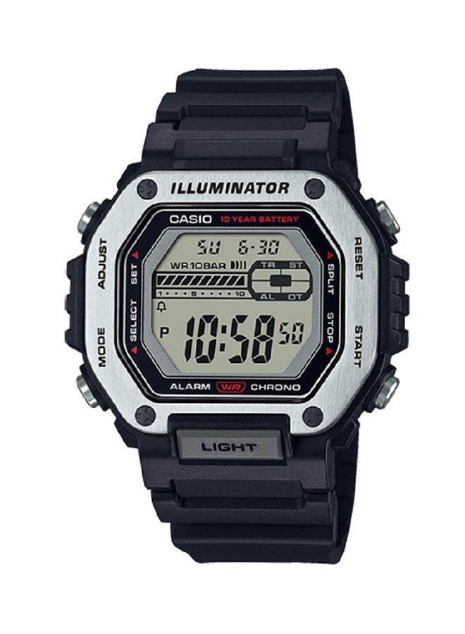 CASIO Men Watch -Digital Oversized Framed Clear Dial Resin Band Mwd-110H-1Avdf. - Image 1