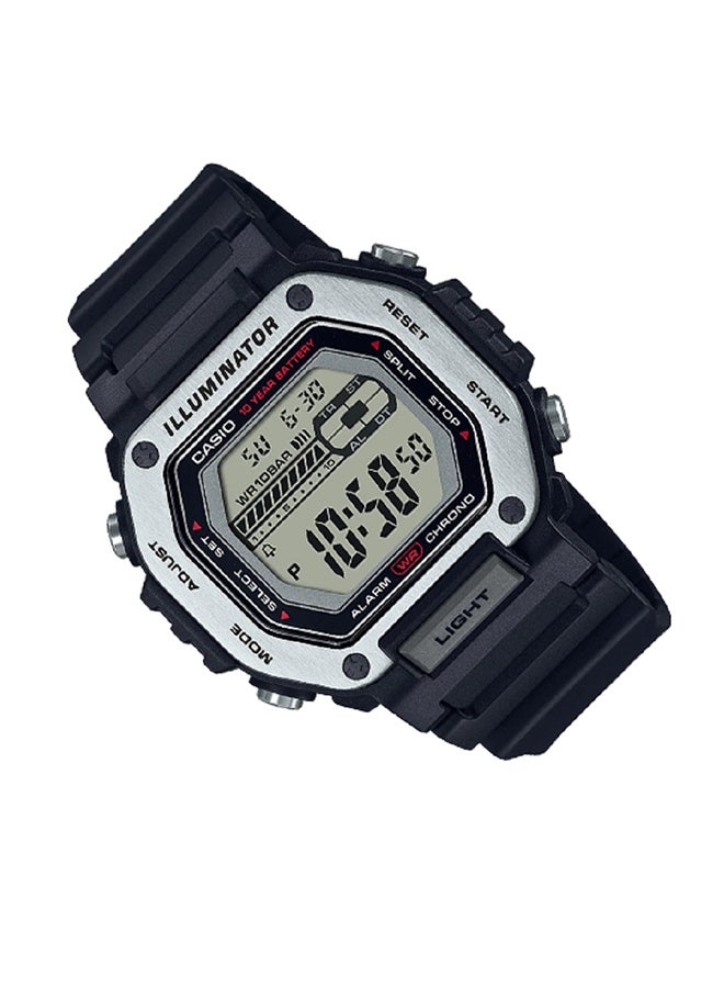 CASIO Men Watch -Digital Oversized Framed Clear Dial Resin Band Mwd-110H-1Avdf. - Image 3