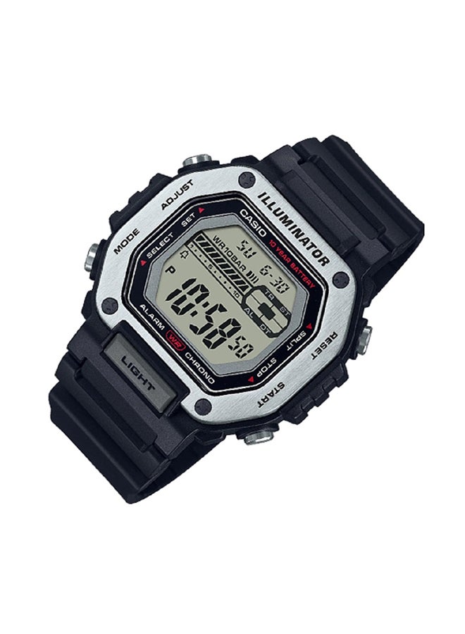CASIO Men Watch -Digital Oversized Framed Clear Dial Resin Band Mwd-110H-1Avdf. - Image 2