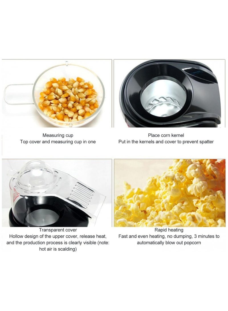 Hot Air Popcorn Popper Maker with Measuring Cup To Portion Popping Corn - Image 4