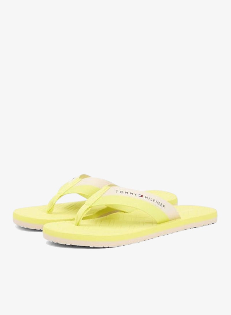 TOMMY HILFIGER Webbing Strap Flag Embossed Flip-Flops - Image 4