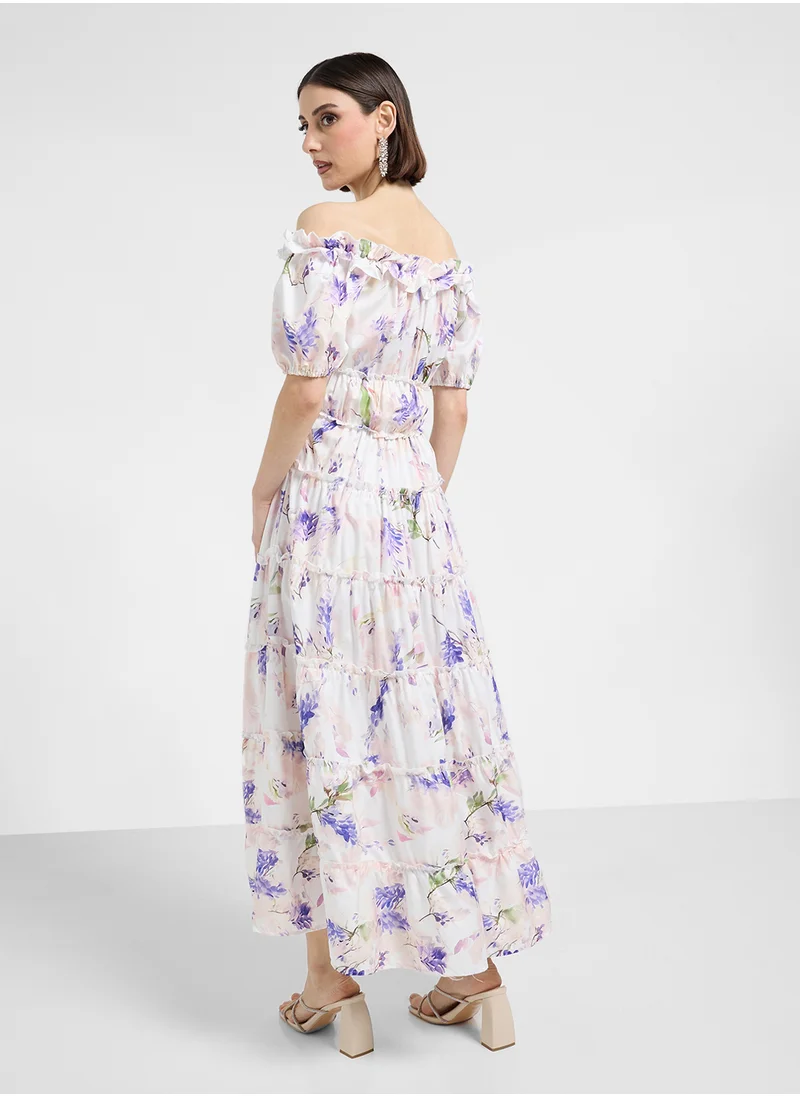 ايلا Off Shoulder Floral Dress