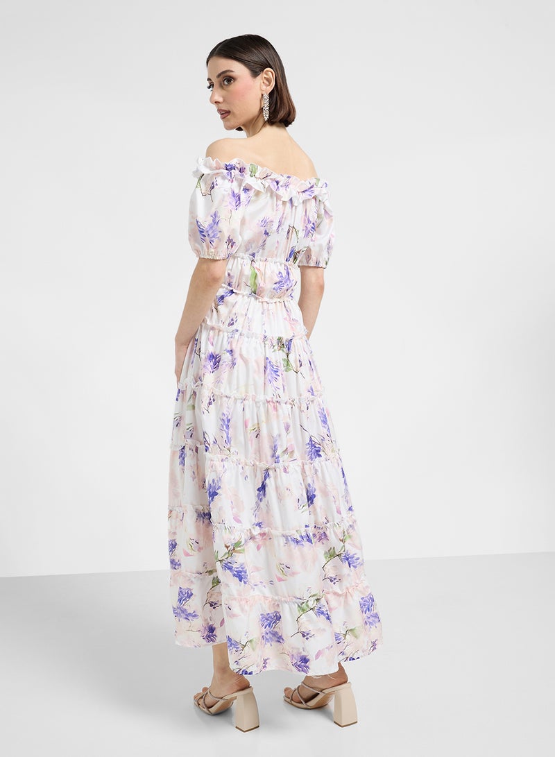 ايلا فستان زهري مكشوف الكتفين - Image 2