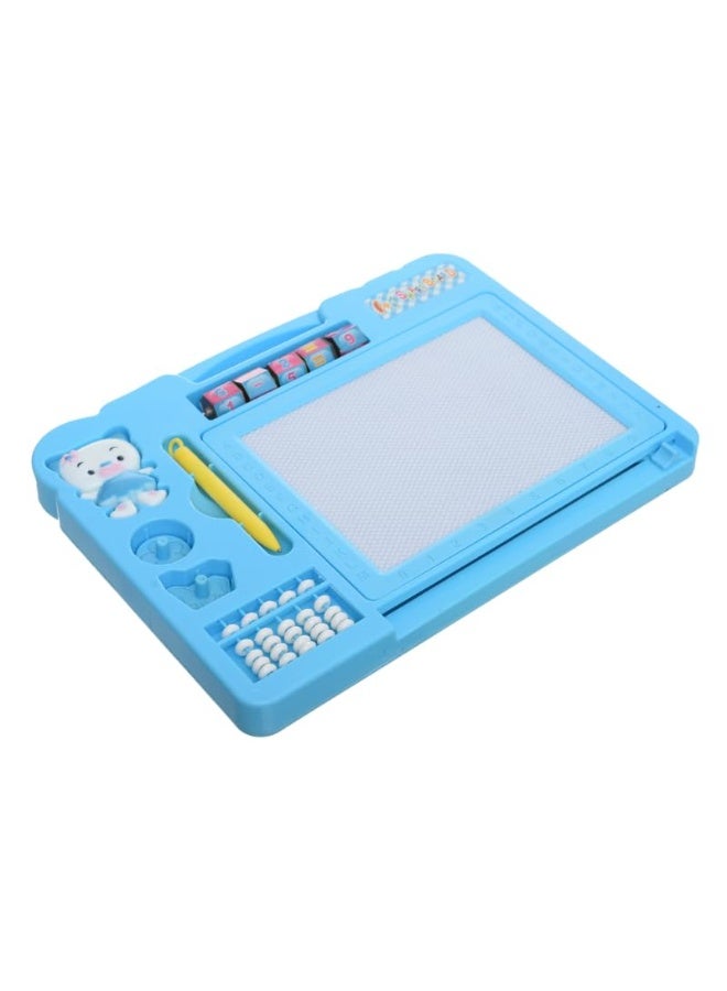 Plastic Magnetic Erasable Drawing And Writing Board With Creative Educational Operations Aiming To Teach Children All Mathematical Skills - Blue - Image 2