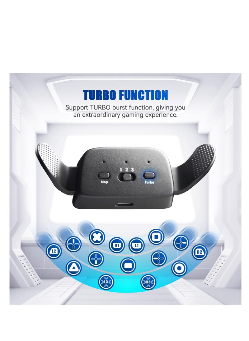 Captaintech - PS5 Controller Back Button Attachment, with Turbo Function, Back Paddles Kit with Mapping Function for PS5 Controller Model BDM-010 & BDM-020 (Controller NOT Included) - Image 1