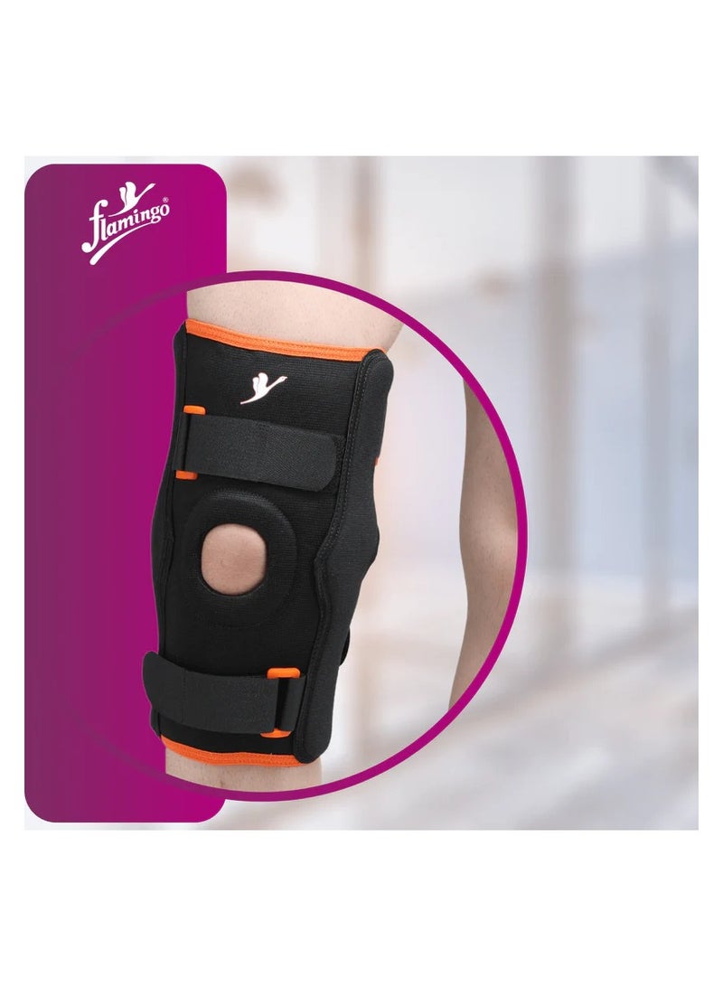 Flamingo دعامة ركبة مفصلية مزدوجة المحور كبيرة (L)