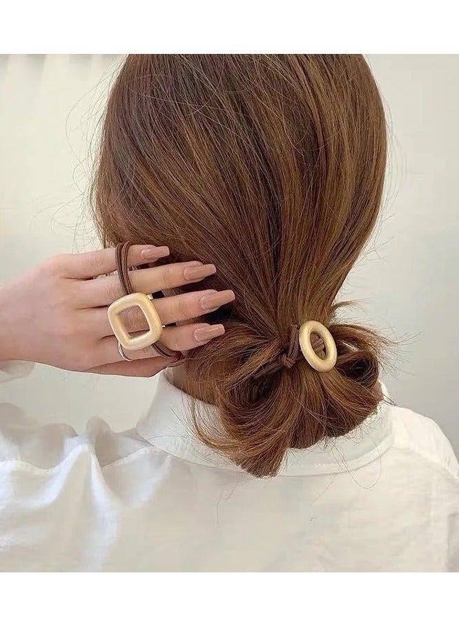 Goolsky New set of headbands to tie hair, rubber bands, temperament balls, hair ropes, hair ties, popular hair accessories, heavy industry headbands - Image 2