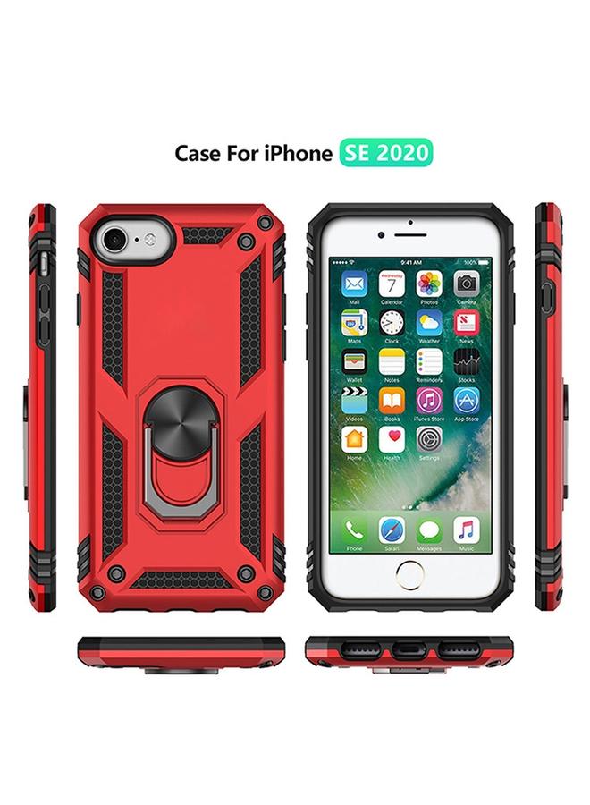S-TOP Case For iPhone SE 2022 / SE 2020 Shockproof TPU + PC Protective Case with 360 Degree Rotating Holder - Image 3