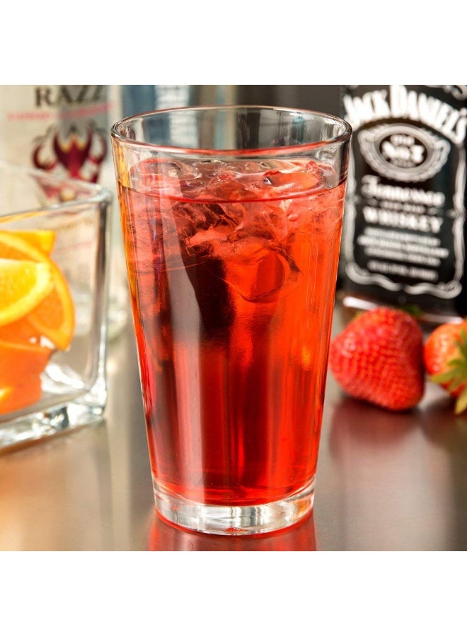 Libbey Pint Glass with DuraTuff Rim (1639HT), 16oz - Set of 4 - Image 2