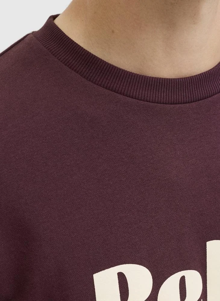 JJ Rebel Graphic Regular Fit Crew Neck Sweatshirt