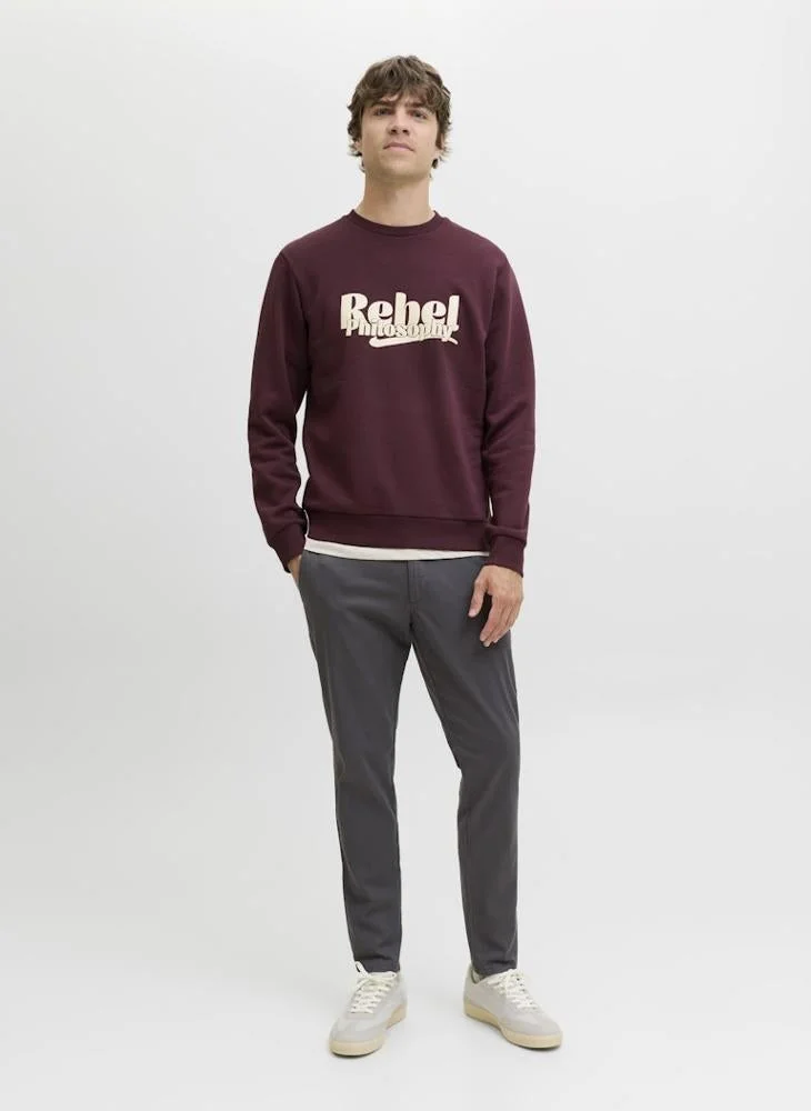 JJ Rebel Graphic Regular Fit Crew Neck Sweatshirt