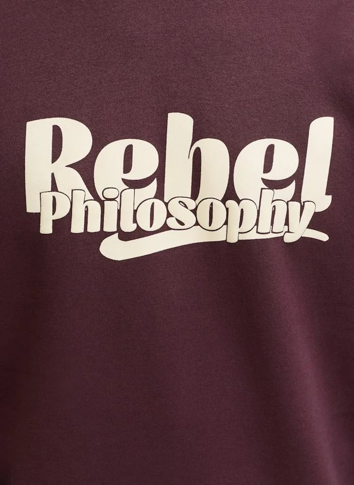 JJ Rebel Graphic Regular Fit Crew Neck Sweatshirt