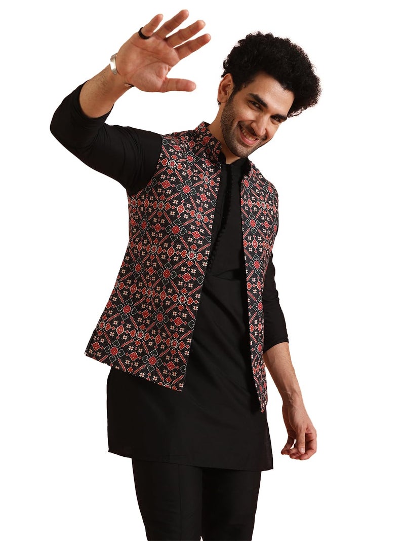 KISAH Kurta Pajama Set for Men with Modi Jacket – Ethnic Kurta for Man | Wedding Dress Set & Traditional Outfit - Image 2