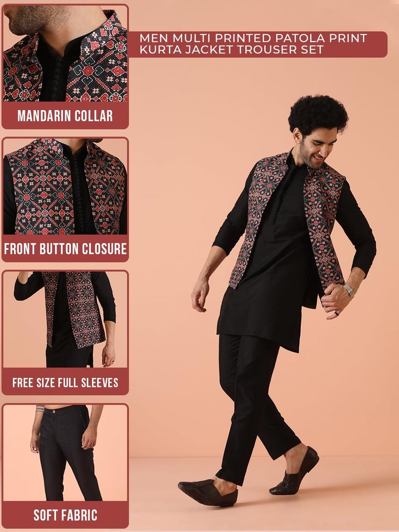 KISAH Kurta Pajama Set for Men with Modi Jacket – Ethnic Kurta for Man | Wedding Dress Set & Traditional Outfit - Image 3