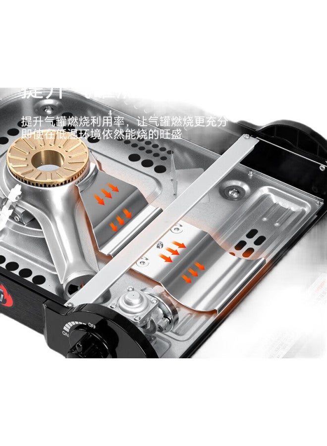 Iwatani Outdoor Camping Portable Gas Stove Gas Burner Gas Cooker Windproof Stove Za-27S + Double Pot - Image 2
