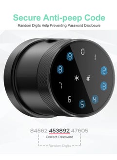 KASTWAVE Fingerprint Door Lock with App Smart Door Lock Keypad Door Lock Biometric Door Lock Smart Knob for Bedrooms, Cloakroom, Apartments Offices, Hotels, Airbnb  - Image 3