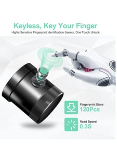KASTWAVE Fingerprint Door Lock with App Smart Door Lock Keypad Door Lock Biometric Door Lock Smart Knob for Bedrooms, Cloakroom, Apartments Offices, Hotels, Airbnb  - Image 2