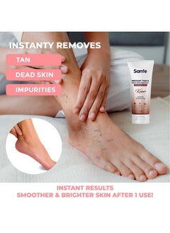 Sanfe Kesar Instant Glow Exfoliating Gel | Visibly Removes Tan & Brighten Skin | Aha Exfoliation In Minutes | Smooth & Bright Skin | 100G  - Image 2