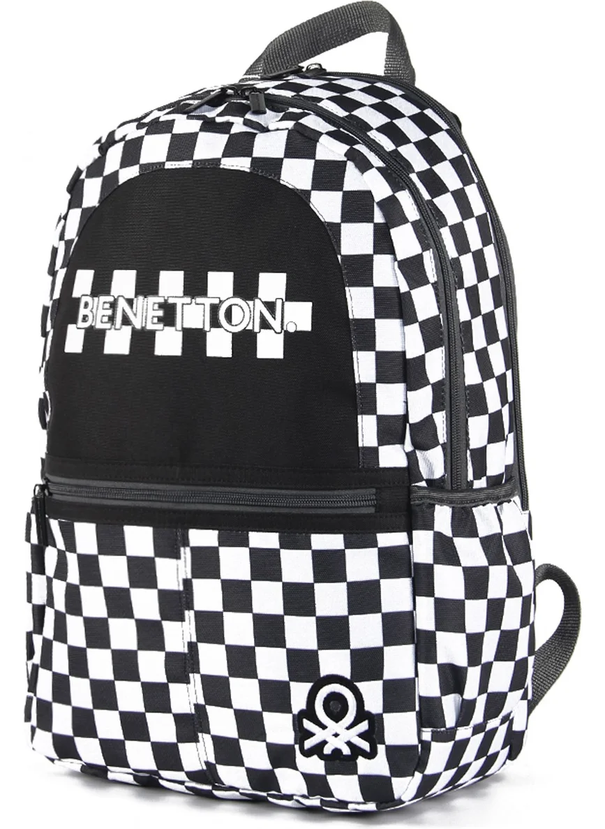 UNITED COLORS OF BENETTON . Double Compartment Primary School Bag 03780