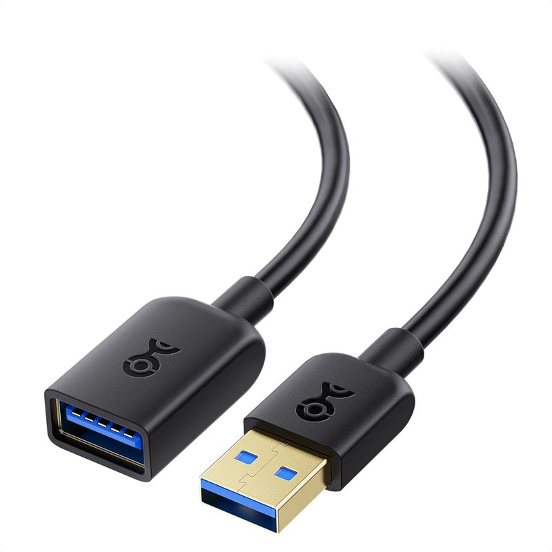 Cable Matters USB Extension Cable 3m (USB 3 Extension Lead) Compatible with Keyboard, Mouse, U Disk, Printer, Scanner, Gaming Controller, Charging Cablein Black - Image 1