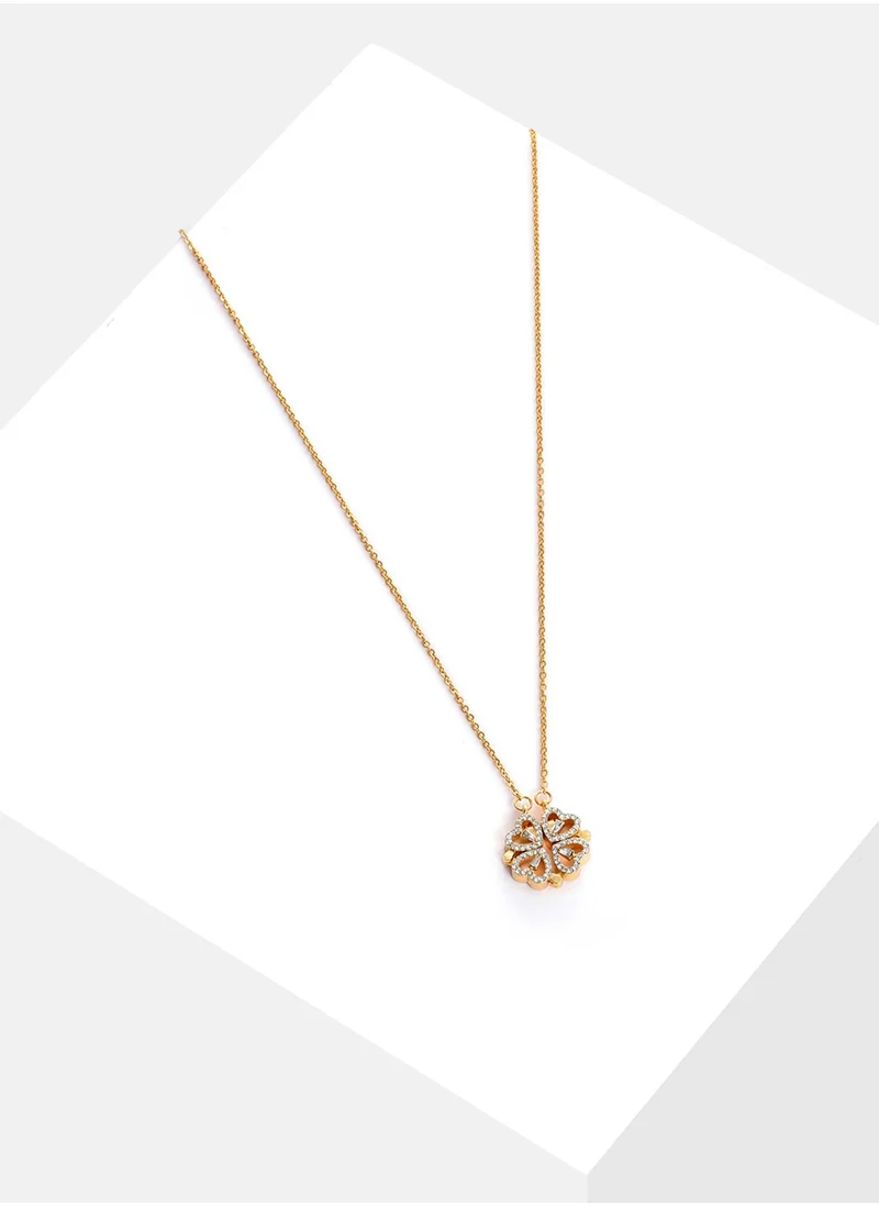SOHI White Contemporary Necklace