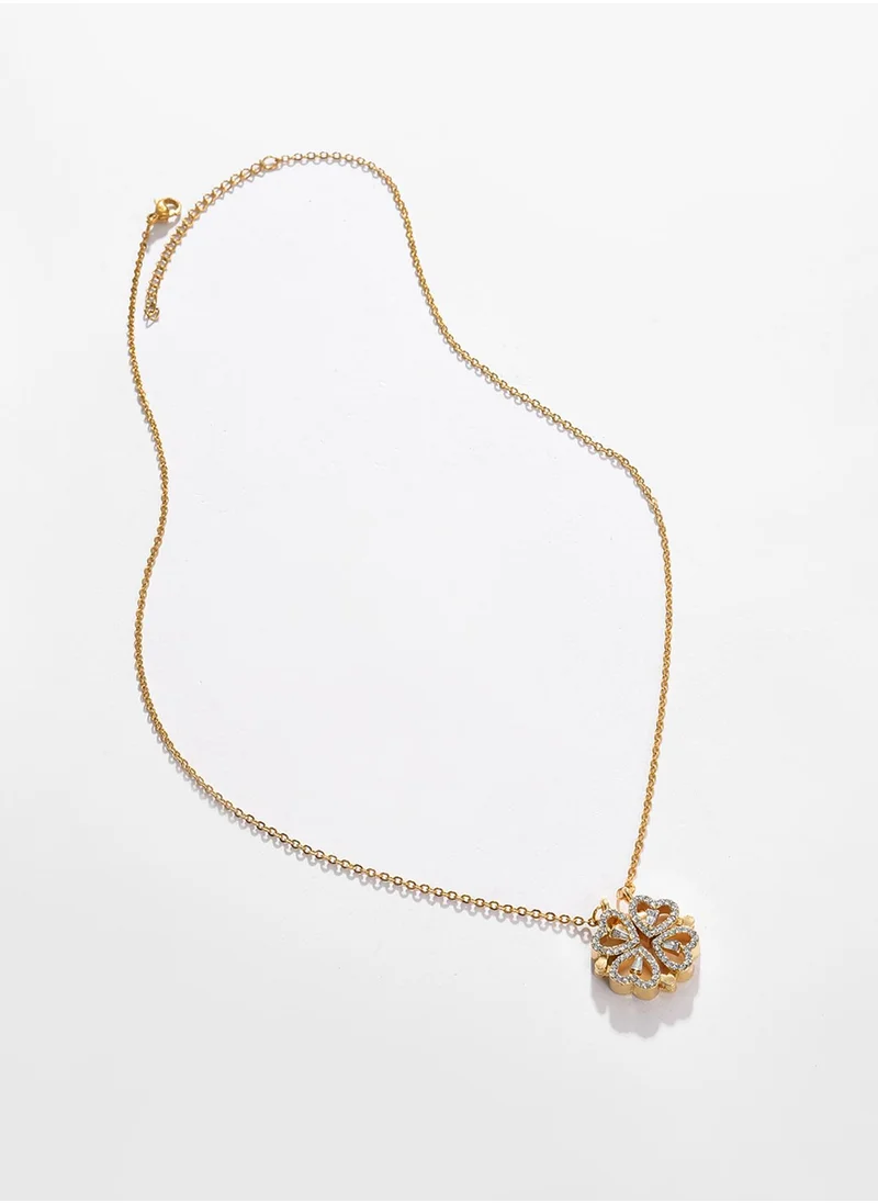SOHI White Contemporary Necklace
