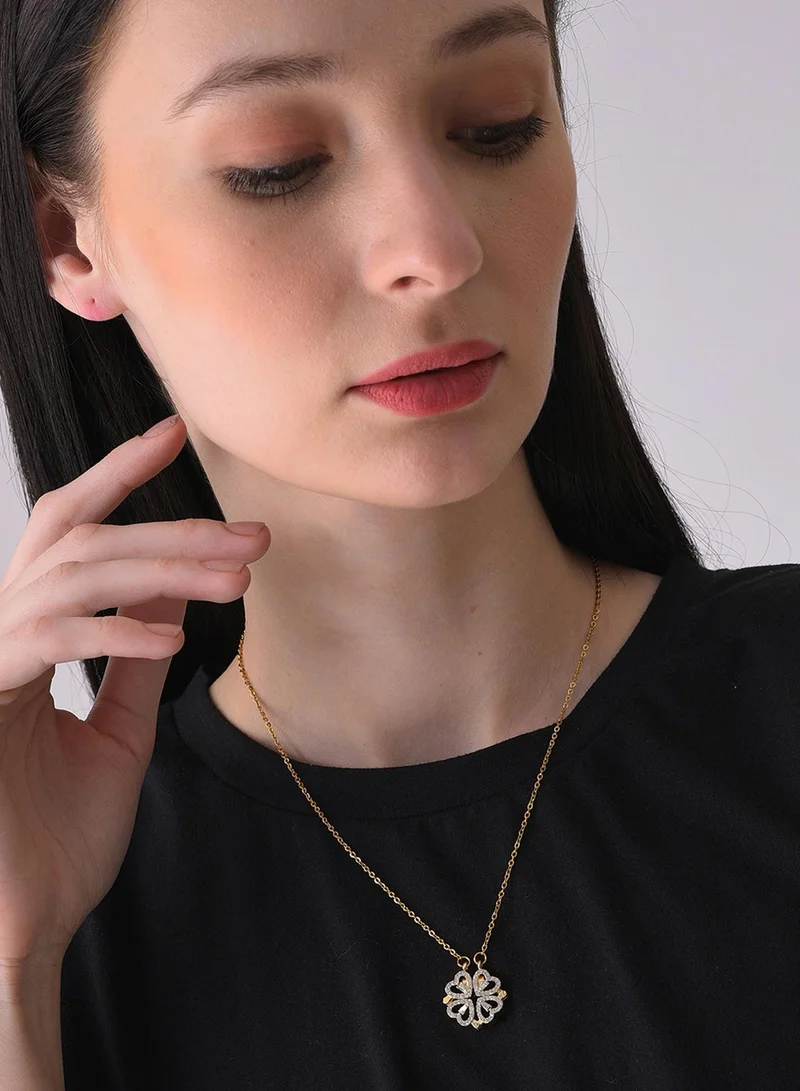SOHI White Contemporary Artificial Necklace Jewellery