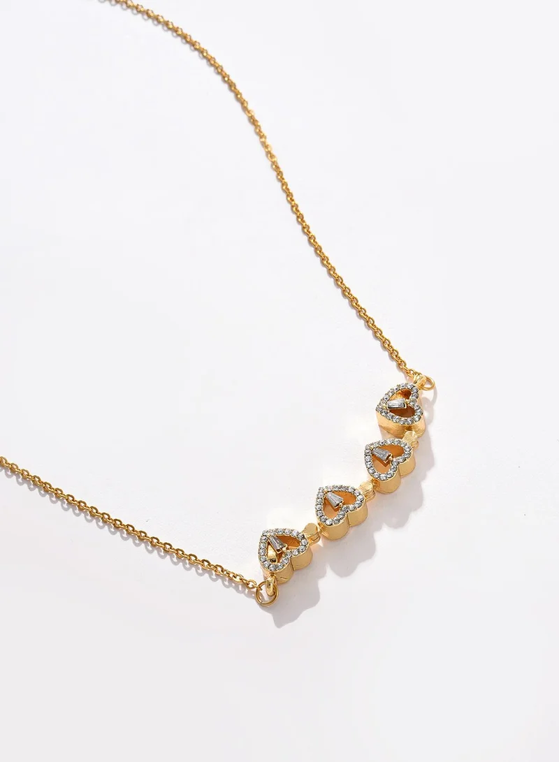 SOHI White Contemporary Artificial Necklace Jewellery