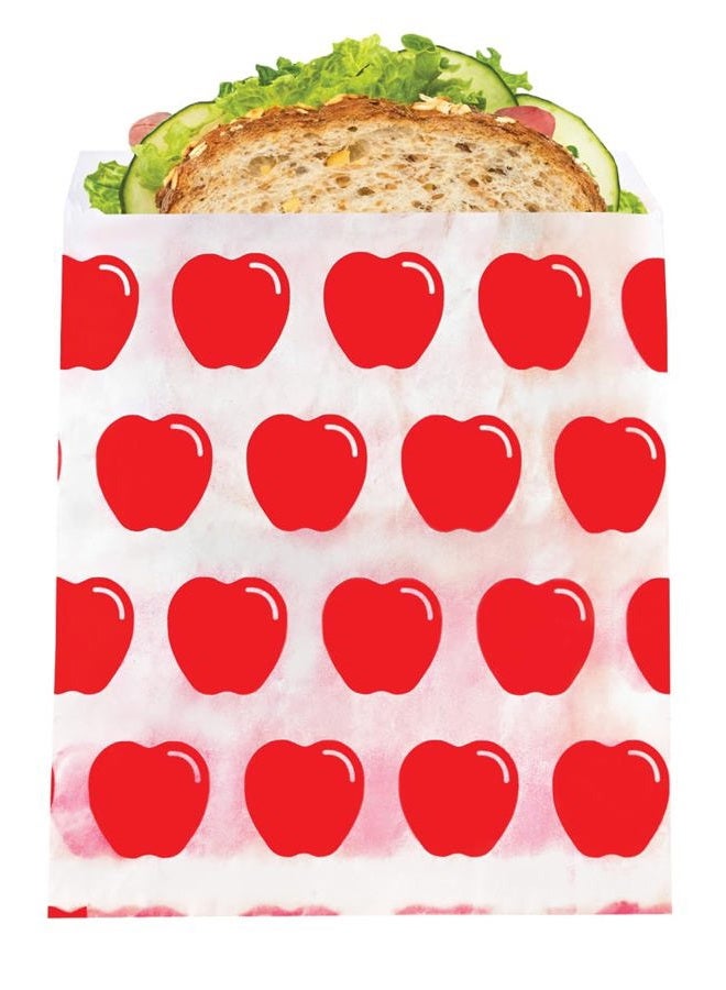 Lunchskins Paper Sandwich Bags - Sealable, Recyclable & Grease-Resistant - Disposable Snack Bags for Kids & Family - Self-Adhesive Closure for Freshness - Perfect for On-the-Go & Home Use - Image 4
