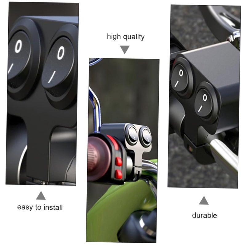 Dual Flash Handlebar Switch For Electric Motorcycle Horn Headlight Control Durable - Image 4