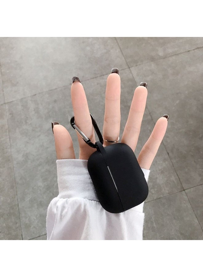 AirPods Pro 3 silicone protective case cover, Front LED Visible (Black) - Image 1