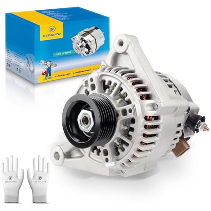 E EZEXPREZE Ezexpreze L4 1.8L 13878N Alternator Replacement for Toyota Corolla 2003 2005 2006 2007 2008, Matrix 2003-2008, Celica 2000-2005, for Pontiac Vibe 2003 2004 2005 2006 2007 2008 Replace# 27060-0D110 - Image 1