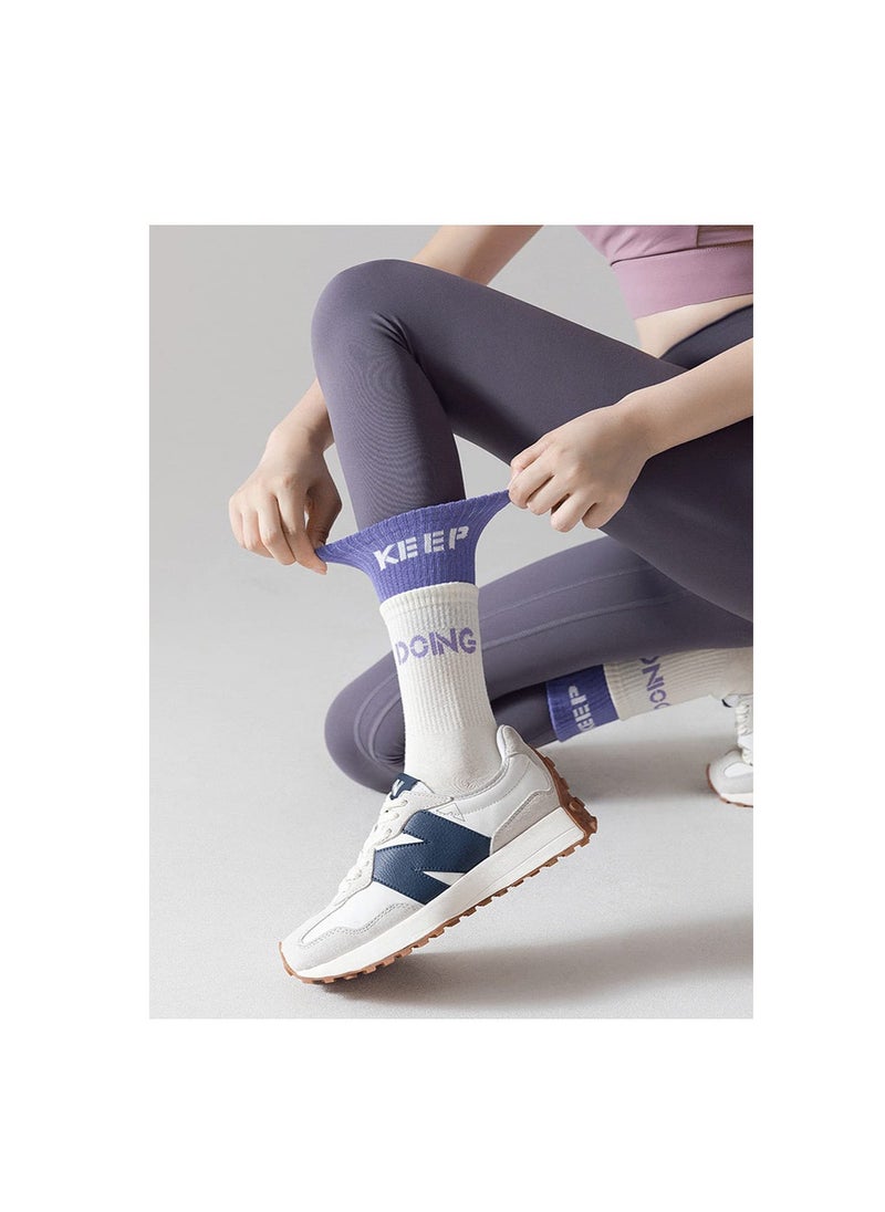 SYOSI Yoga Socks, 6 Pairs Women's Medium Socks, Yoga Socks Athletic Cushioned Crew Sock, Non Slip Sock Women, Yoga Pilates Socks  - Image 4