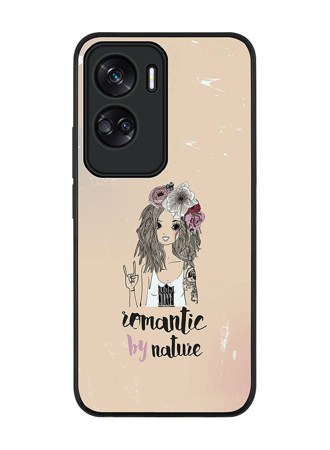 Stylizedd Rugged Black edge case for Honor 90 Lite  5G  Honor X50i 5G, Slim fit Soft Case Flexible Rubber Edges Anti Drop TPU Gel Thin Cover -  Romantic by Nature - Image 1