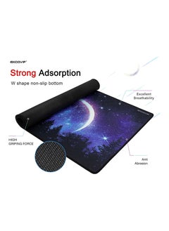 excovip Extended XXL Anti-Skid Deskpad 90cm x 40cm (Moon and Star)  - Image 3