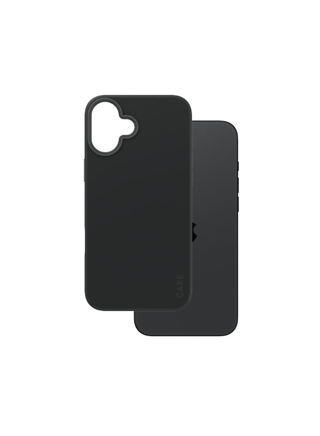 PanzerGlass حافظة بانزر جلاس كير للموضة مع ميغ سيف لهاتف آبل آيفون 16 بلس 6.7" 2024 | حماية من السقوط حتى 15 قدم، تصميم نحيف وخفيف الوزن، حافظة تجمع بين الموضة والوظيفة، حافة مرتفعة لكاميرا، متوافقة مع ميغ سيف - سوداء - Image 2