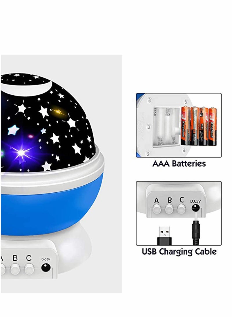 Excefore Projector Lamp, Star Light Projector, Gifts for Kids Bedroom,Star Moon Celling Lights for Sleep Relax or Party LED Projector Lights Ocean Wave Star Sky Night Light Romantic - Image 3