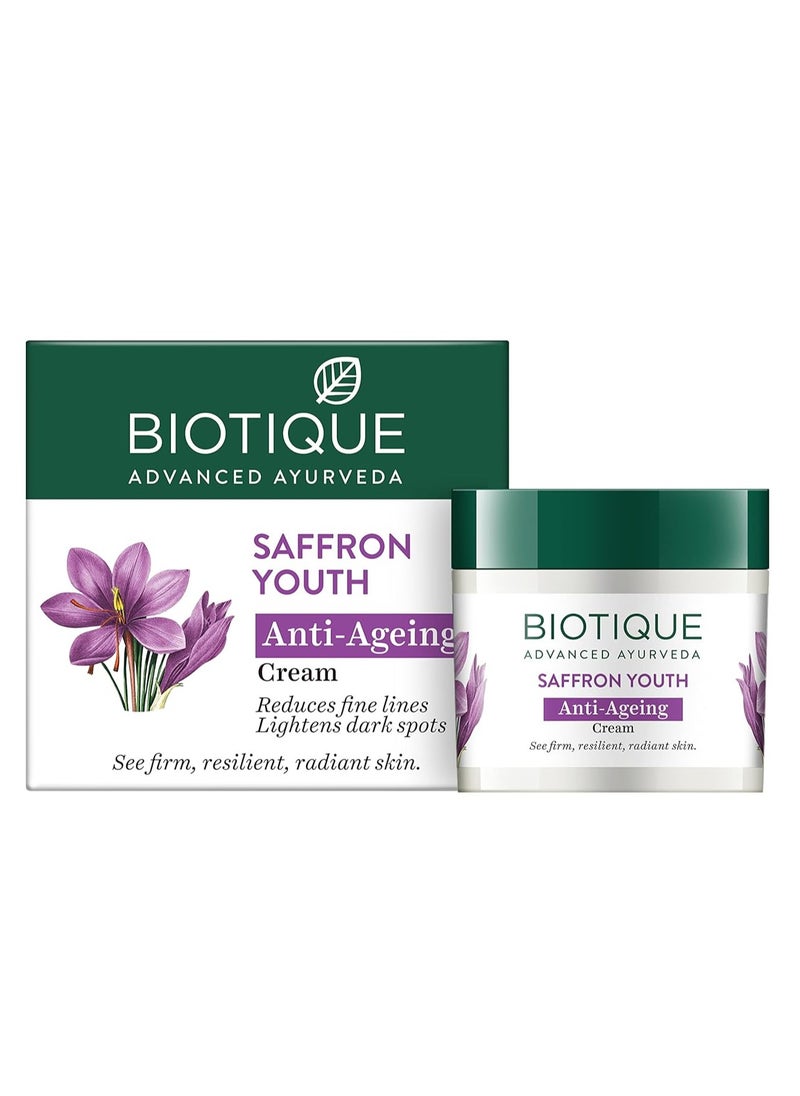 Biotique Biotique Bio Saffron Youth Dew Visibly Ageless Moisturizer 50 g  - Image 1