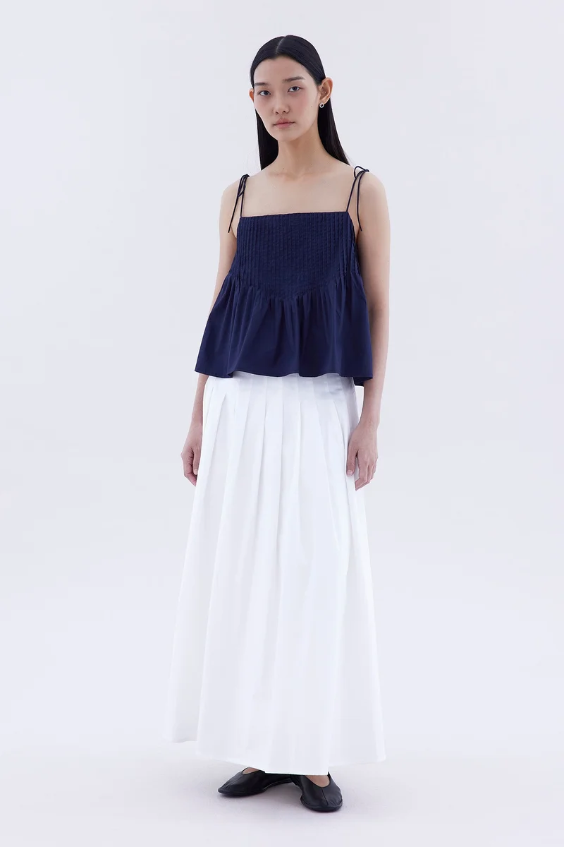 The Editor's Market Brenella Pin-tuck Top