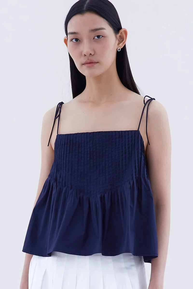 The Editor's Market Brenella Pin-tuck Top