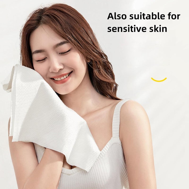 JDLYEVER Travel Disposable Bath Towels, Hotel Disposable Towels, Face Towels, Business Trip Disposables, Hygienic Personal Care, Ultra-Absorbent Material, Space-Saving, Soft On Skin, 5 Pack 70*140cm - Image 4
