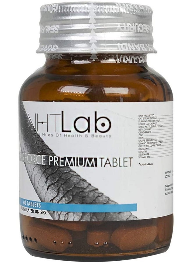 nht lab - Best Hair Growth Biotin Tablets For Hair Loss Essential Hair Vitamins Zinc Supplements ; Dht Blocker Vitamins For Men & Women ; Zinc Tablets High Strength For Hair ; Hair Growth Tablets By Nhtlab - Image 1
