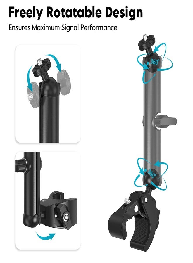 XLTTYWL 2025 Starlink Mini Pole Mount Kit, Aluminum Mini Starlink Tripod Adapter with 1/4"-20 & 3/8"-16 Thread and Adjustable Clamp Bracket for Star Link Mini Dishy RV, Camper, Roof Rack, Balcony - Image 3