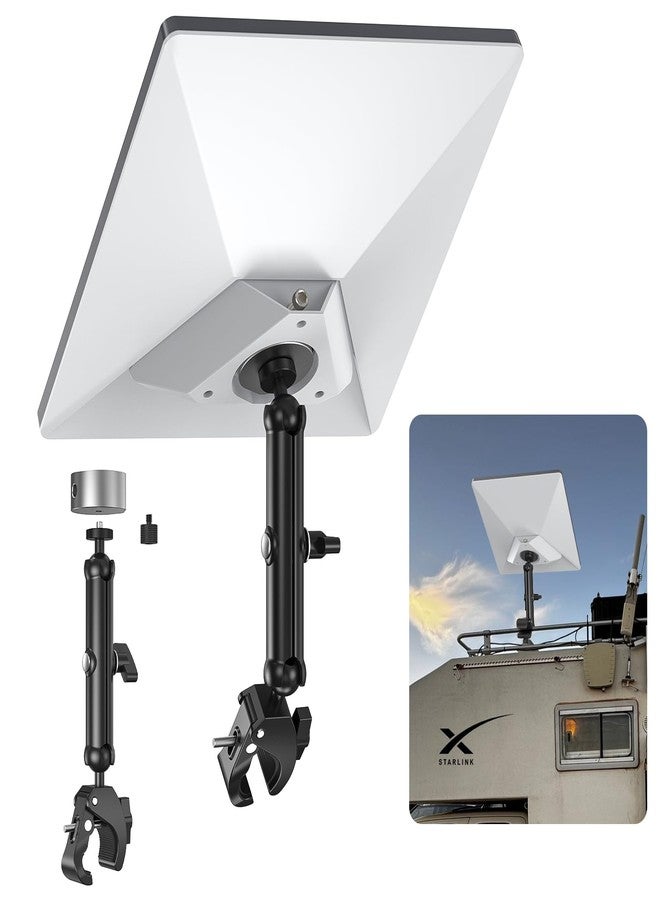 XLTTYWL 2025 Starlink Mini Pole Mount Kit, Aluminum Mini Starlink Tripod Adapter with 1/4"-20 & 3/8"-16 Thread and Adjustable Clamp Bracket for Star Link Mini Dishy RV, Camper, Roof Rack, Balcony - Image 1
