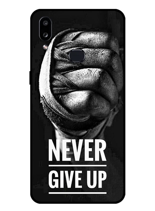 EYE CATCH Printed Protective Case Cover For Samsung Galaxy A10S -  Never Give Up - Image 1