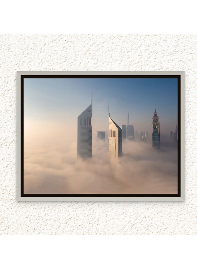 آرت دیکور  لوحة فنية جدارية مؤطرة من قماش لأبراج الإمارات جميرا، تصوير المناظر الطبيعية، هندسة معمارية مبدعة في دبي، تصميم حضري حديث، طباعة مناظر المدينة، ديكور حائط لغرفة المعيشة في المكتب، هدية - Image 1