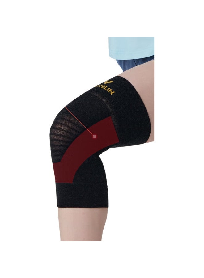 Kowa Knee Brace, Imported From Japan, For Men And Women, Warm, For Cold Legs, Knee Protector, Warm Knee Brace, Black, Single Pack, Size L - Image 3