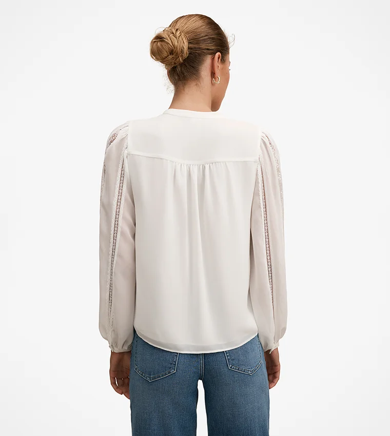Forever New Alexis Lace Trim Blouse