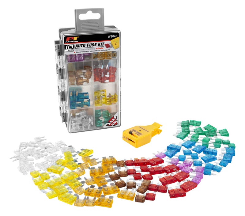 Performance Tool W9045 113pc Auto Fuse kit w/ Tester - Image 4